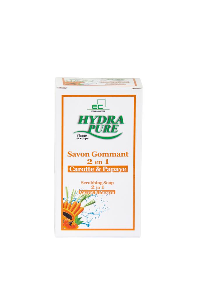 Evital Cosmetics HydraPure Carrots and Papaya Scrubbing Soap