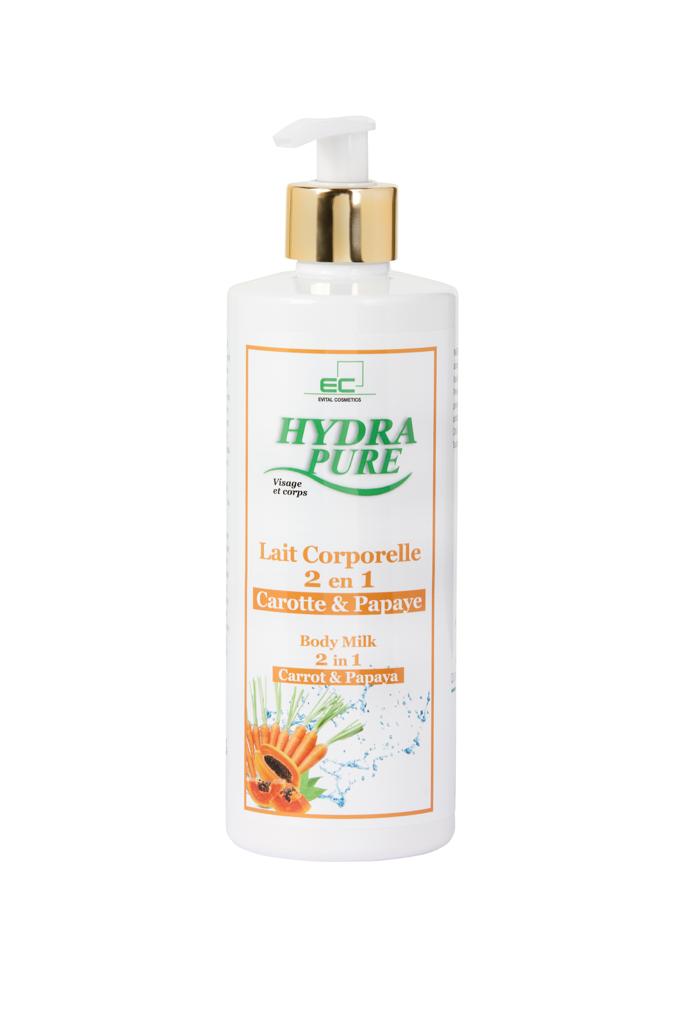 Evital Cosmetics HydraPure Body Milk Carottes and Papaya